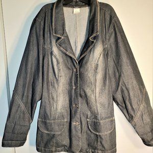 Z CAVARICCI 2XL vintage look Stretch denim Jacket